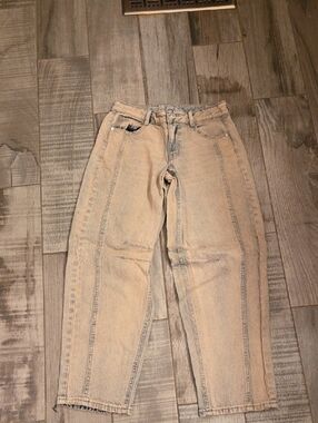 art class Beige Acid-Wash Straight-Leg Kids Jeans